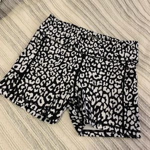 Snow Leopard Workout Shorts